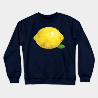 Low poly lemon Crewneck Sweatshirt